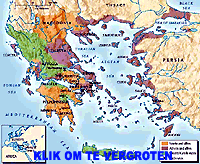 Kaart van de Peloponnesische Oorlog