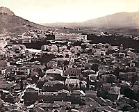 Вид на Афины в 1870 г. - Церковь Гиакумис - Издательство «Бастас Плессас», Афины