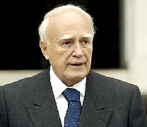 Karolos Papoulias, de huidige President van de Helleense Republiek