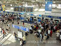 Departue hall of Athens Airport