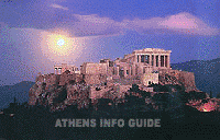 Akropolis bij zonsondergang