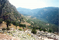 De tempel van Delphi