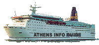 Ferryboot naar Athene