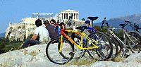 Sightseeing per fiets in Athene