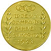 1928 St. Moritz medal reverse
