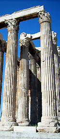 The Temple of Zeus is the biggest temple in Greece