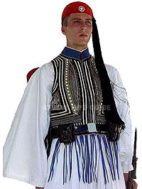 Evzone in 'Sunday' uniform