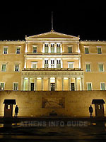 The Parliament with the Tomb of the Unknown Soldier at night
