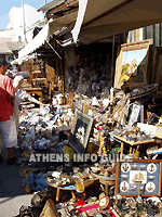 De bekende rommelmarkt van Monastiraki