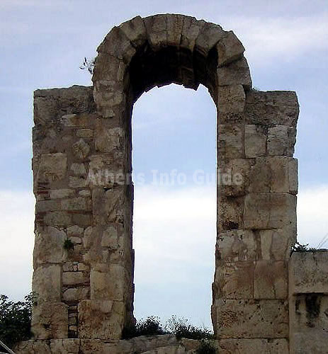 One of the niches of the Odeion of Herodes Atticus