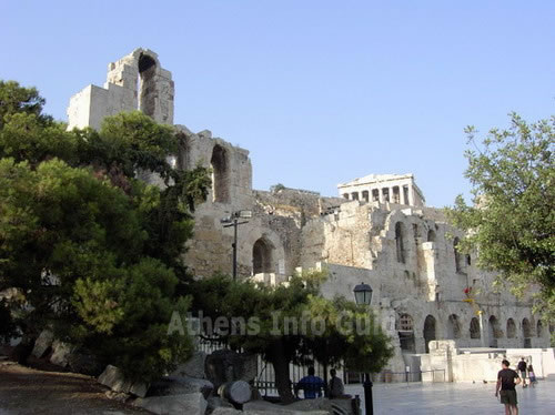 The Odeion of Herodes Atticus and the Parthenon