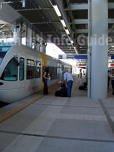Modern, fast and air-conditioned metro trains
