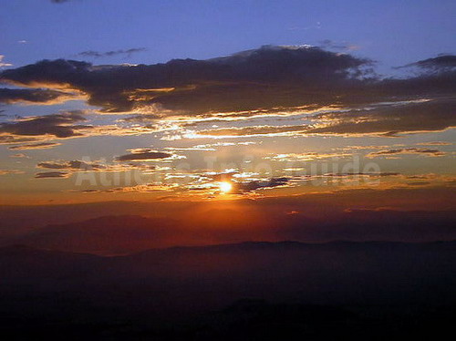 Sunset on Imittos Mountain