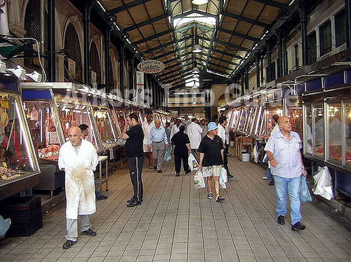 The central market of Athens