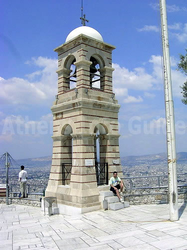 The bell tower of Agios Georgios on Lykavittos Hill