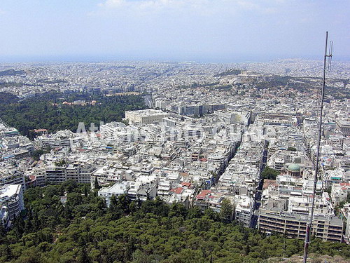 View from Lykavittos Hill