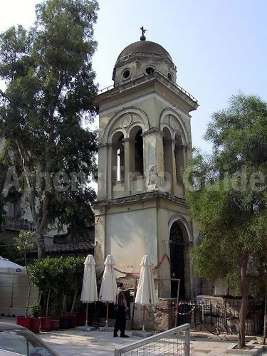 Bell tower of Pantanassa on Monastiraki Square
