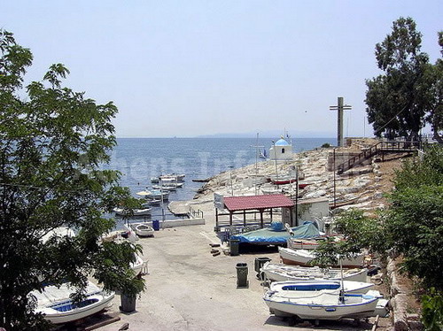 Baai nabij de haven van Piraeus, Athene