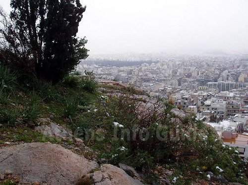 Athene vanaf de Philopappou Heuvel