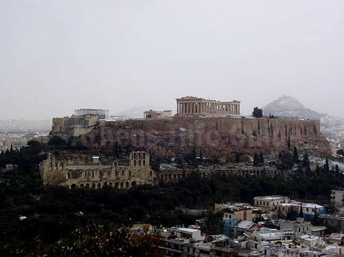 De Acropolis en de Lycavittos Heuvel