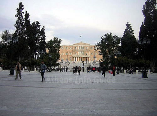Het Syntagma Plein in Athene
