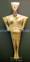 Cycladisch beeldje (3de eeuw VC) - Nationaal Archeologisch Museum Athene