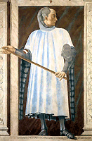Николо Аккиаули, член известной семьи Аккиаули. Фреска на дереве (прим. 1450 г.), галерея Уффици, Флоренция, Италия