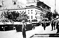 Duitse troepen in het centrum van Athene