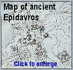 Map of ancient Epidavros