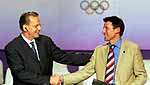 IOC President and  Chairman Sebastian Coe at the signing of the host city contract