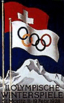 1928 St. Moritz Olympic poster