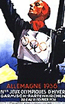 1936 Garmisch-Partenkirchen Olympic poster