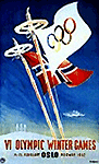 1952 Oslo Olympic poster