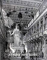 The statue of Athena in the cella