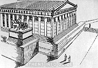 Рисунок-реконструкция Центральной колоннады