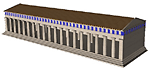 Реконструкция Колоннады Герм — 3D-модель работы проекта «Kronoskaf»