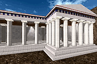 Реконструкция Колоннады Зевса Элевтерия - 3D-модель работы проекта «Kronoskaf» 