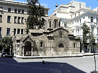 The Panagia Kapnikarea church in the centre of Athens