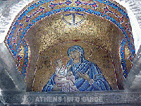 Mosaic over the entrance of Panagia Kapnikarea
