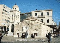 Церковь Панагия Пантанасса в Афинах на площади Монастираки