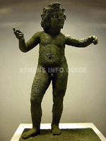 Танцующий сатир из коринфской художественной мастерской, вторая половина XI в. до н.э. - Национальный археологический музей